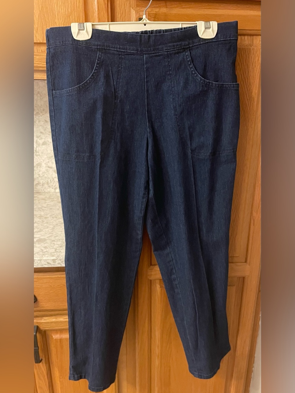 Just My Size Dark Blue Straight Leg Pull-On Jeans